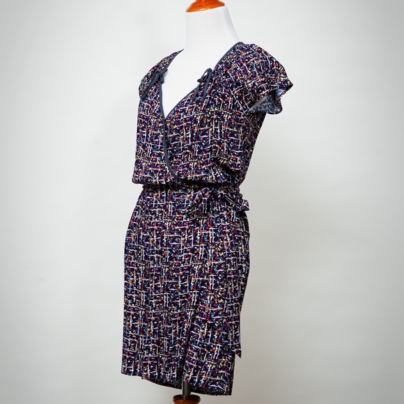 Multi-color wrap dress - Picture 3 of 7